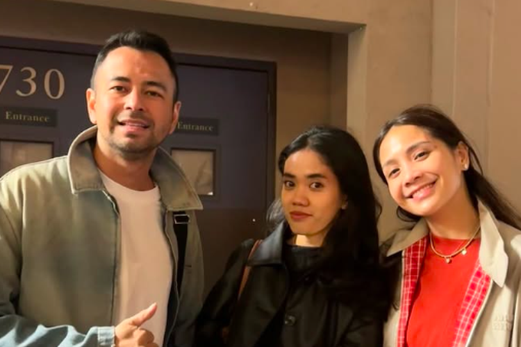 Vinna (tengah) mendapatkan dukungan dari Raffi Ahmad berupa pengurusan perpanjangan visa Amerika agar Vinna dapat terus berkarier di salah satu pastry terbaik dunia, Dominique Ansel Bakery.