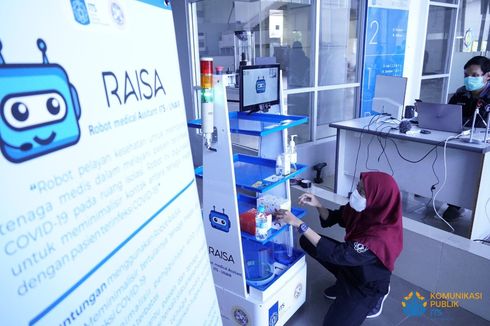 Perkenalkan, RAISA, Robot Pelayan Pasien Covid-19 Buatan ITS-Unair