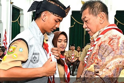 Ratusan Pramuka Jawa Barat Mengikuti Raimuna Nasional XI