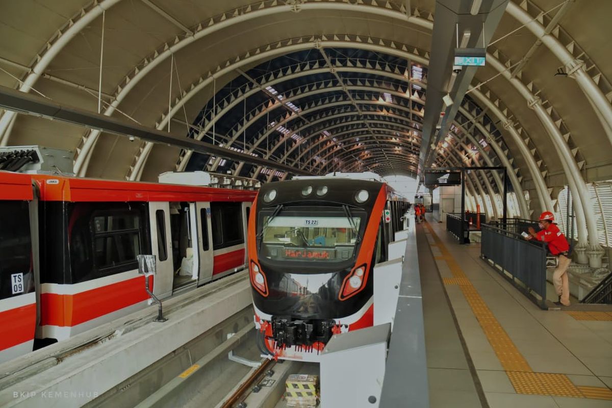 Pembangunan LRT Jabodebek Tahap 1 Capai 84,6 Persen