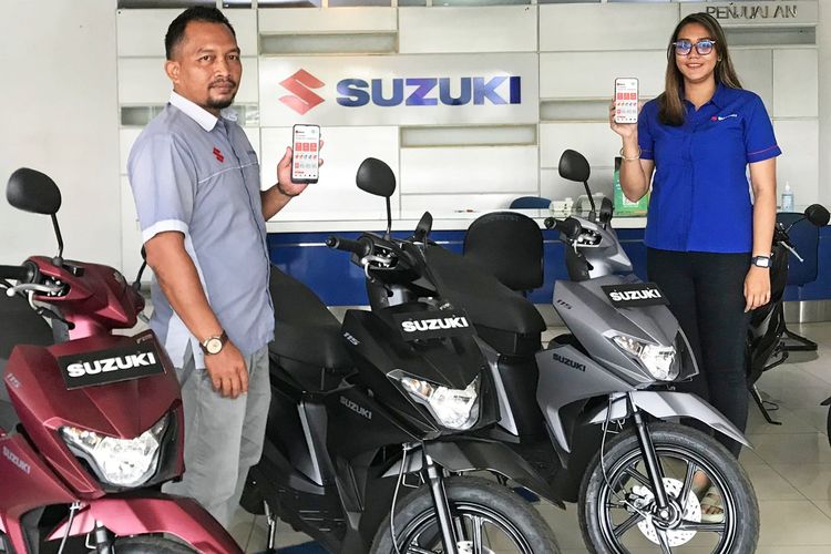 Ilustrasi diler Suzuki, di mana Penjualan motor dibantu dengan fitur Lead Validator