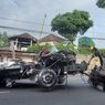 Tabrakan Karambol, Truk Pengangkut Terigu Tinggal Sasis, Satu Tewas