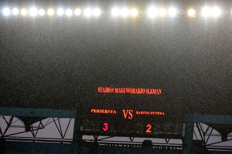 Persebaya Surabaya berhasil mengalahkan Barito Putera saat pertandingan pekan ke-12 Liga 1 2022-2023 yang berakhir dengan skor 3-2 di Stadion Maguwoharjo Sleman, Selasa (6/12/2022) sore.