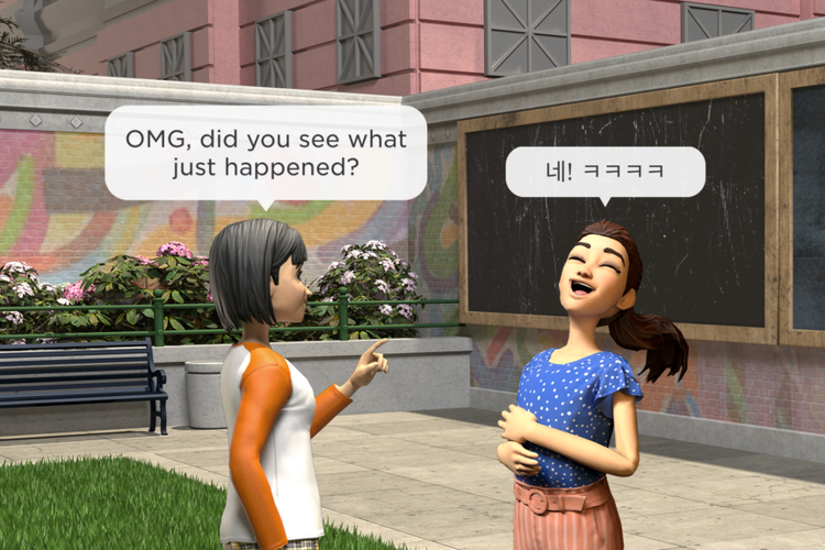 Fitur Automatic Chat Translation di Roblox.