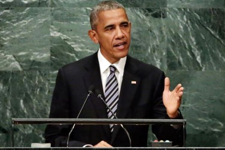 Barack Obama menyampaikan pidato terakhirnya sebagai Presiden AS kepada Majelis Umum PBB, di New York, Selasa (20/9/2016).
