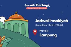 Jadwal Imsak dan Buka Puasa di Provinsi Lampung, 25 Maret 2024