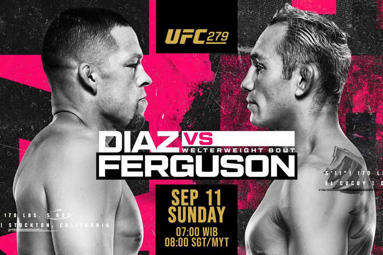 Nate Diaz dijadwalkan menghadapi Tony Ferguson pada laga UFC 279 di T-Mobile Arena, Las Vegas, AS, Sabtu (10/0/2022). Nate Diaz akhirnya sukses menekuk Tony Ferguson lewat kuncian guillotine choke pada ronde keempat.