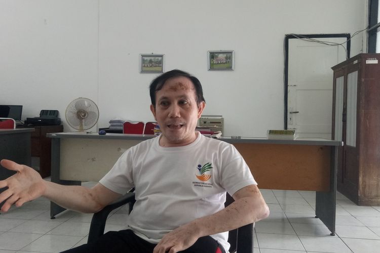 Peksos sekaligus pengampu Solechul Hadi, Muhammad Furqon ditemui di Sentra Terpadu Prof Dr Soeharso Kementerian Sosial (Kemensos) di Solo, Jawa Tengah, Jumat (23/12/2022).