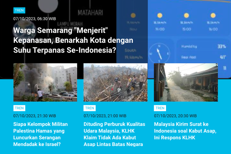 POPULER TREN: Benarkah Semarang kota dengan suhu terpanas di Indonesia? | Syarat dapat rice cooker gratis dari pemerintah