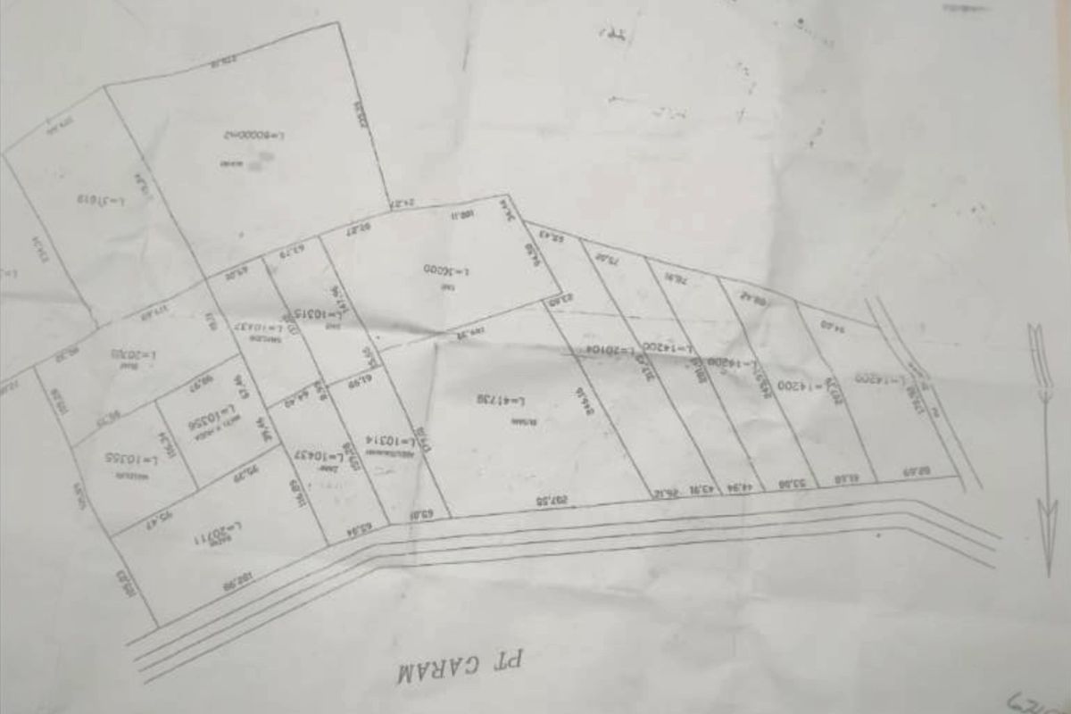 Ket. Foto: Foto pembagian kapling area pesisir yang sudah di SHM