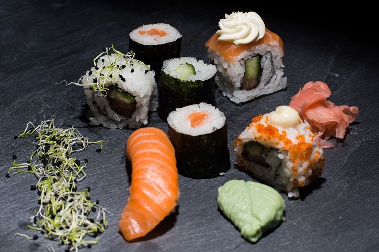 Ilustrasi sushi.