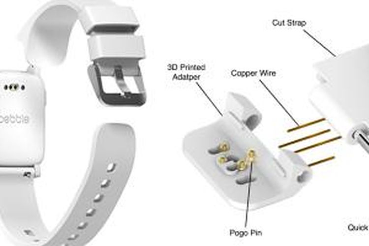 Smartstrap Pebble, tali jam tangan pintar yang bisa dipasangi berbagai sensor dan aplikasi.