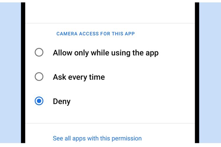 App permission Android 11