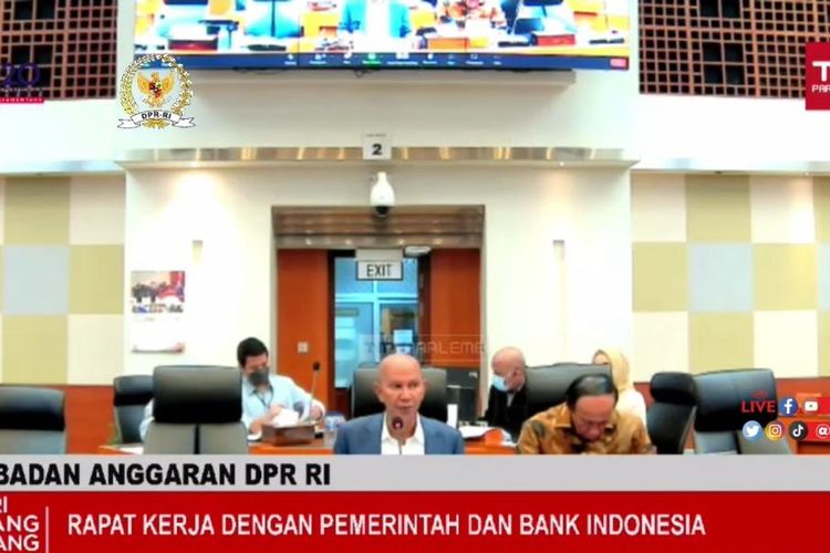 Ketua Banggar Said Abdullah dalam rapat kerja dengan pemerintah dan Banggar Indonesia (BI) di Gedung DPR RI, Jakarta, Senin (27/6/2022).