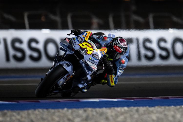 Fermin Aldeguer saat berlaga pada MotoGP Qatar 2025