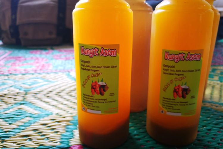 Jamu varian kunyit asem buatan Jubaedah