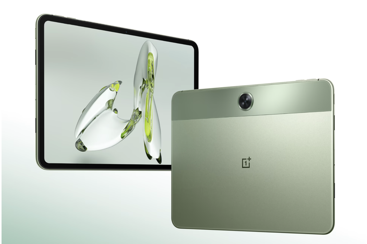 Tampilan layar depan dan belakang OnePlus Pad Go