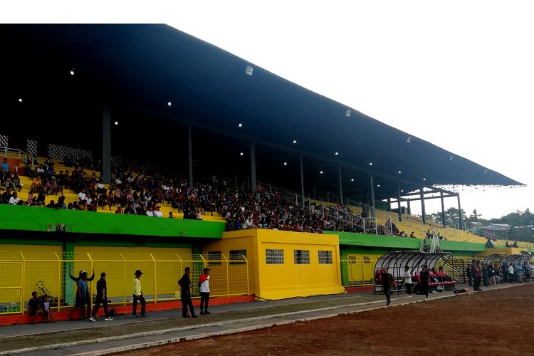 Tampak tribun VIP stadion Gelora BJ Habibie yang terletak di Pare-pare menjadi home base PSM Makassar selama Liga 1 2022-2023 berlangsung.