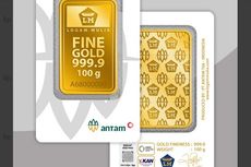 Harga Emas Antam Turun Rp 9.000 Per Gram di Akhir Pekan