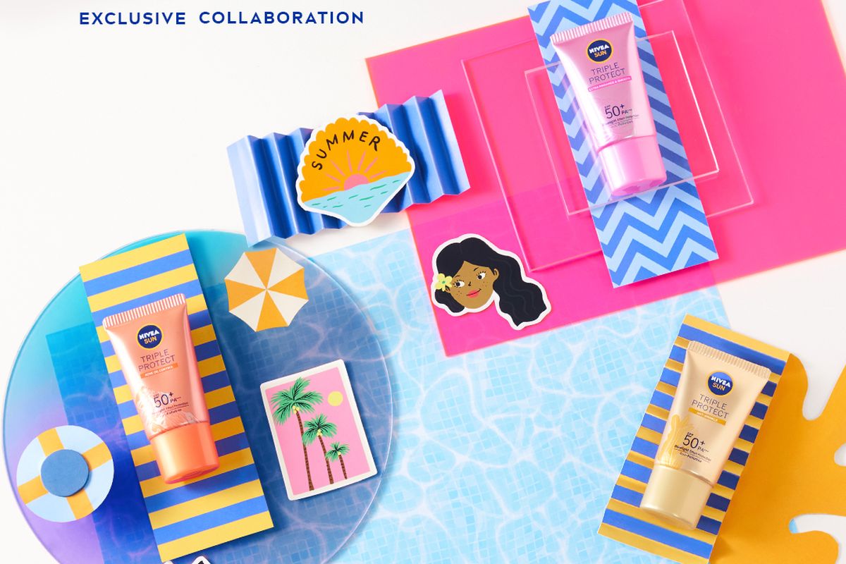 Kolaborasi Nivea x Ayang Cempaka hadir dalam merchandise spesial di perilisan sunscreen terbaru selama Shopee Super Brand Day