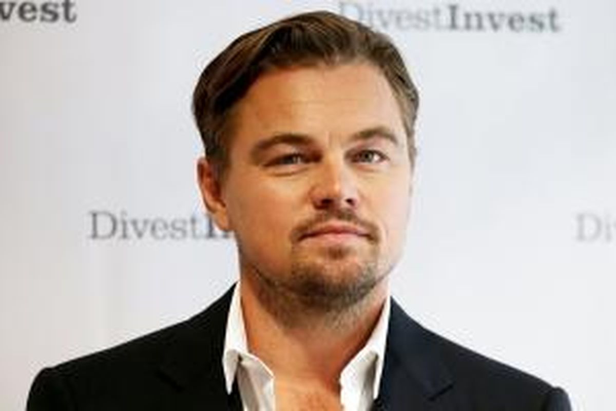 Leonardo DiCaprio saat menghadiri konferensi Divest-Invest yang dihelat di New York, Amerika Serikat.