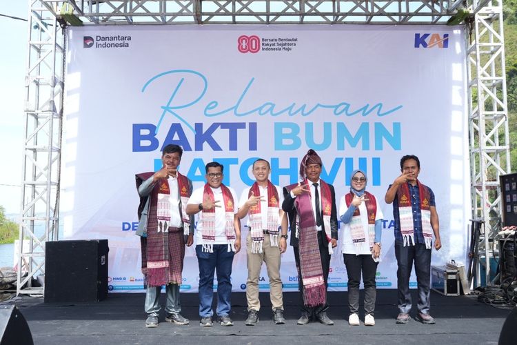 KAI Fasilitasi Relawan Bakti BUMN Batch VIII di Toba, Hadirkan Manfaat Nyata bagi Masyarakat