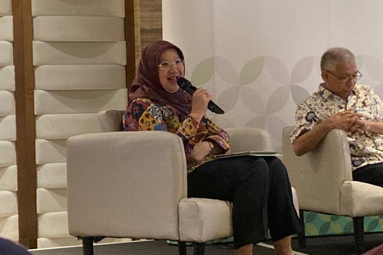 Direktur P2PTM Kementerian Kesehatan RI, dr. Siti Nadia Tarmizi, M.Epid dalam sesi media discussion bersama PT Kalbe Farma Tbk, Jakarta, Jumat (17/4/2026).
