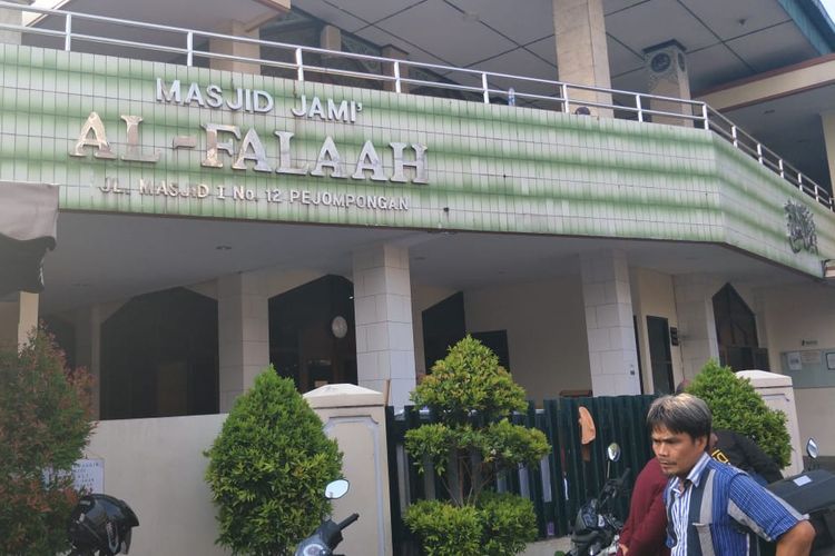 Masjid Al Falah di Pejompongan, Jakarta Pusat, Rabu (9/10/2019).