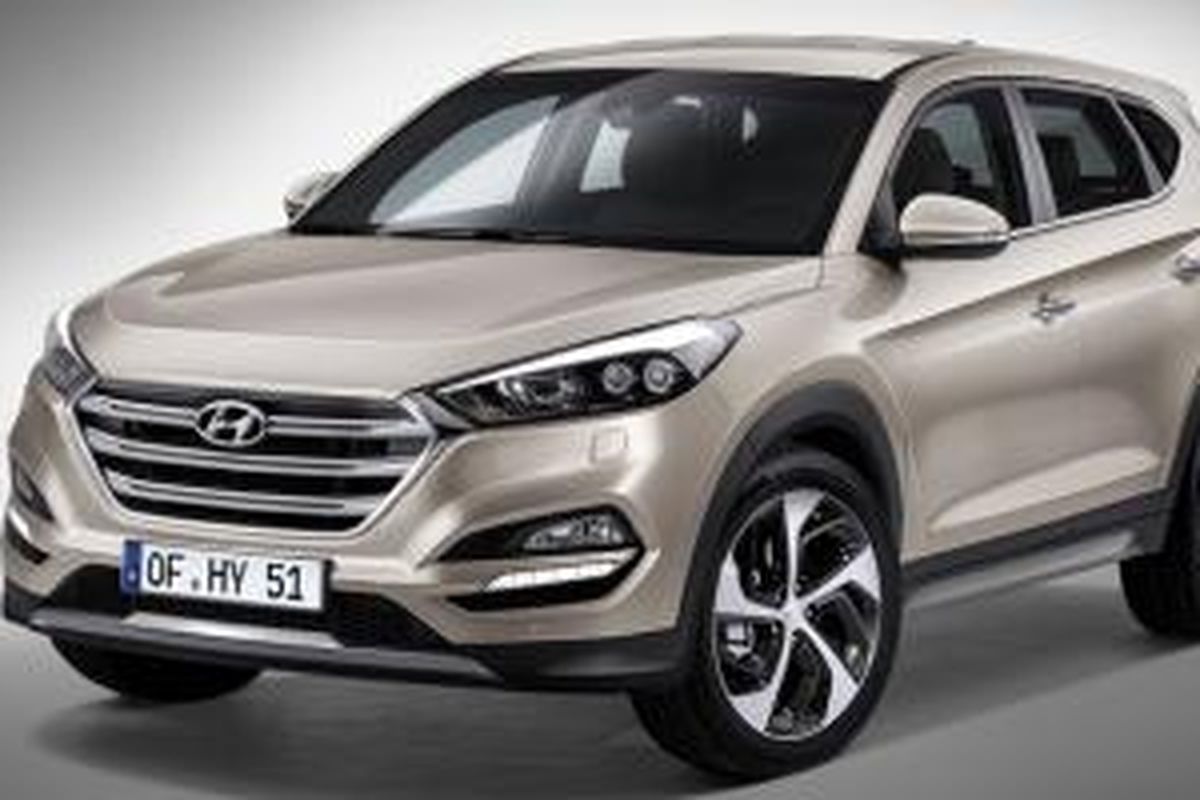 Tampilan anyar Hyundai Tucson yang akan muncul pertama kali di Geneva Motor Show, Maret 2015.