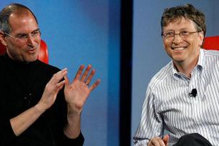 Steve Jobs dan Bill Gates.