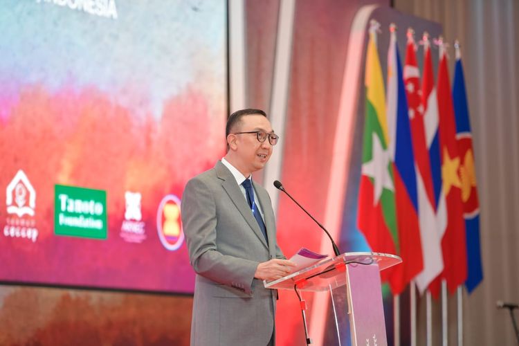 Direktur Jenderal Pendidikan Anak Usia Dini, Pendidikan Dasar, dan Menengah (Dirjen PDM) Kemendikbudristek Iwan Syahril dalam dalam Dialog Kebijakan PAUD di Asean atau forum Southeast Asia Policy Dialogue on Early Childhood Care and Education (SEA PD on ECCE) di Jakarta, Selasa (25/7/2023).
