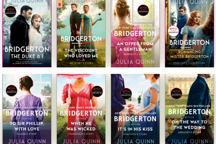 Urutan Lengkap 6 Buku Bridgerton Sesuai Kronologi Ceritanya, Beda dari Netflix 