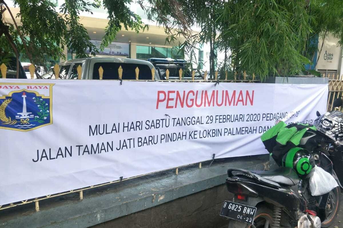 Loksem JP 15 Tanah Abang, Jakarta Pusat, Rabu (12/2/2020)