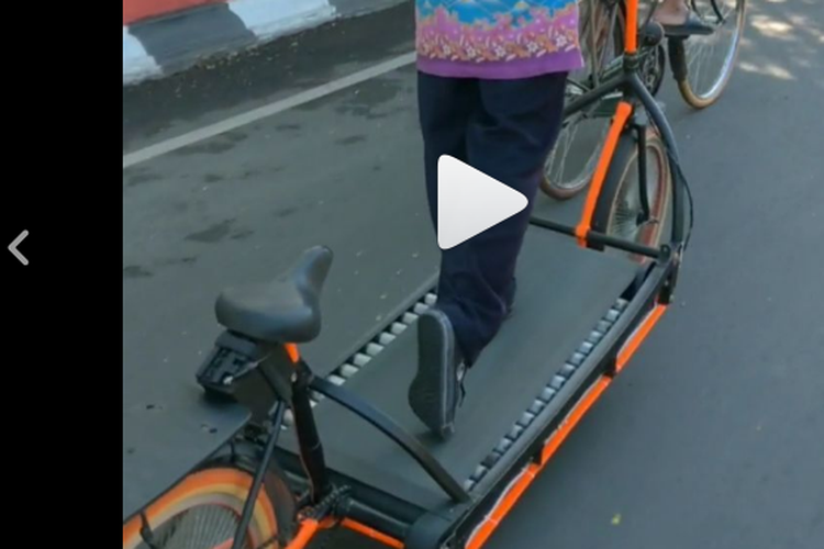 Viral Sepeda Treadmill di Semarang