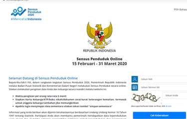 Sensus Penduduk Online 2020 Ini Metode Dan Daftar Pertanyaannya Halaman All - Kompascom