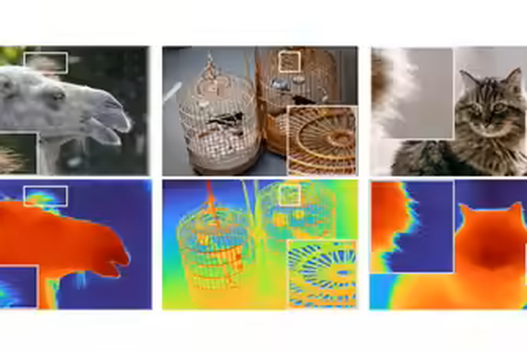 Ilustrasi foto 3D yang dihasilkan model AI Apple Sharp