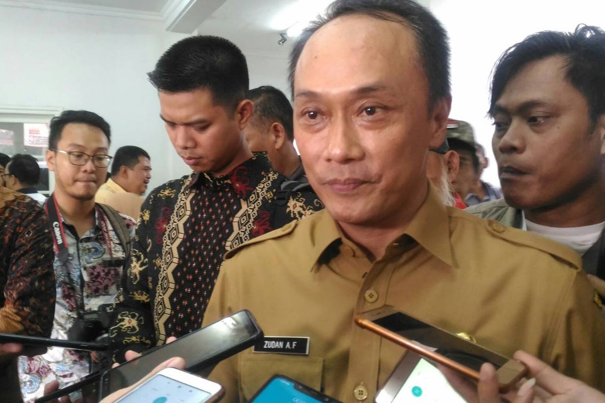 Direktur Jenderal Kependudukan dan Catatan Sipil (Dirjen Dukcapil) Kementerian Dalam Negeri, Zudan Arif Fakrulloh di Sekretariat Nasional (Seknas) Prabowo-Sandi di Jakarta Pusat, Selasa (2/4/2019).