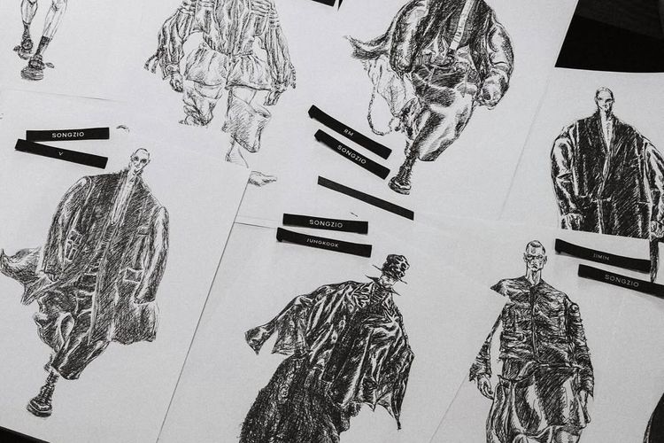 Desain kostum terbaru BTS untuk pertunjukkan ‘ARIRANG.