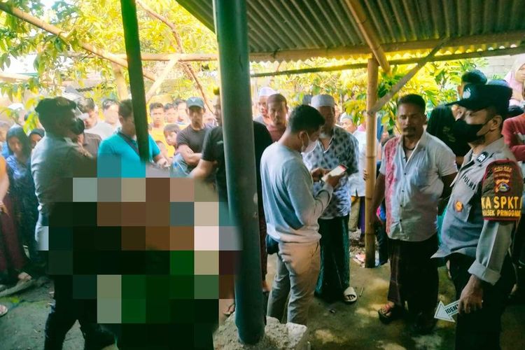 TKP penemuan mahasiswa gantung diri di Lombok Tengah diduga karena cemburu, Minggu (18/12/2022)