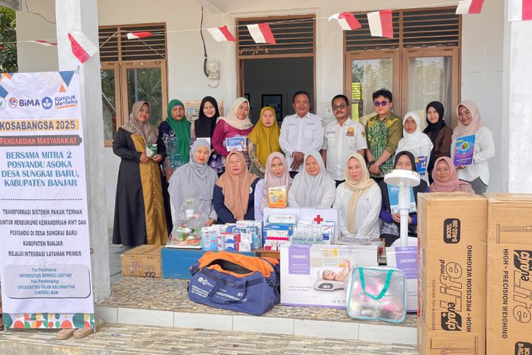 Pelaksanaan Program Kosabangsa bersama Posyandu Asoka di Desa Sungkai Baru, Kabupaten Banjar, Provinsi Kalimantan Selatan.