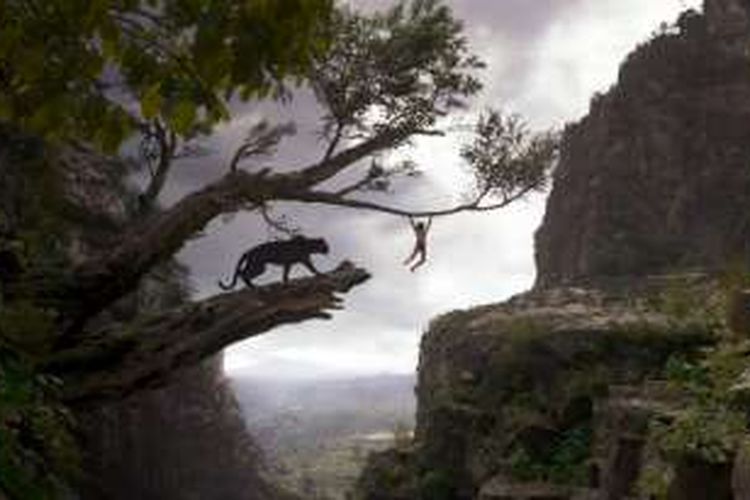 Salah satu adegan dalam film The Jungle Book.