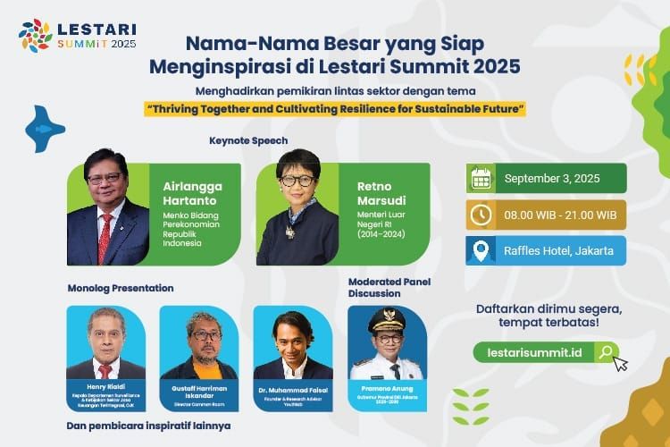 Jejeran pembicara yang akan menghadiri Lestari Summit 2025. 