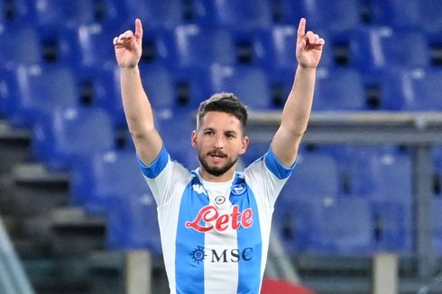 Napoli Vs Lazio - Dries Mertens Cetak Gol Bersejarah, Jauhi Rekor Maradona