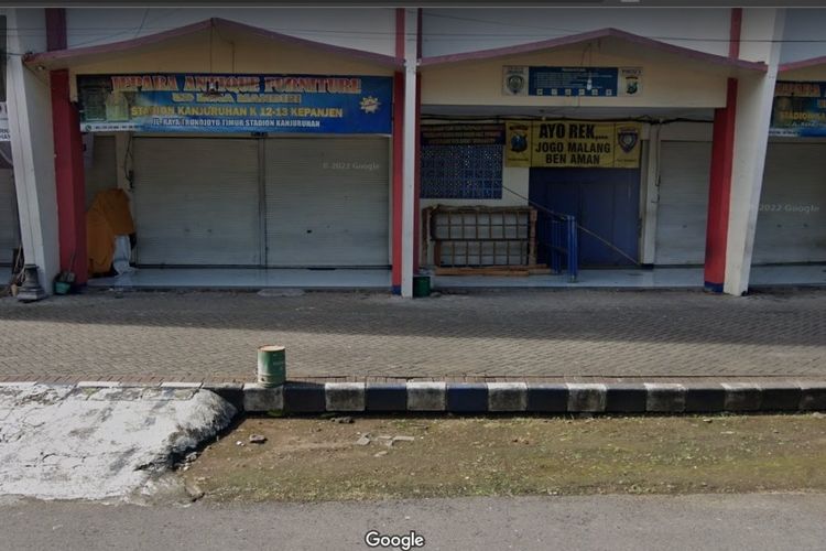 Pintu 3 Stadion Kanjuruhan, Kabupaten Malang, Jawa Timur berdasarkan dokumentasi Google Street View, Maret 2022.