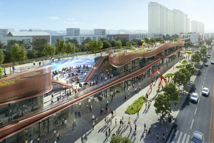 Chengdu Hyperlane di China yang memenangkan World Architecture Festival 2022