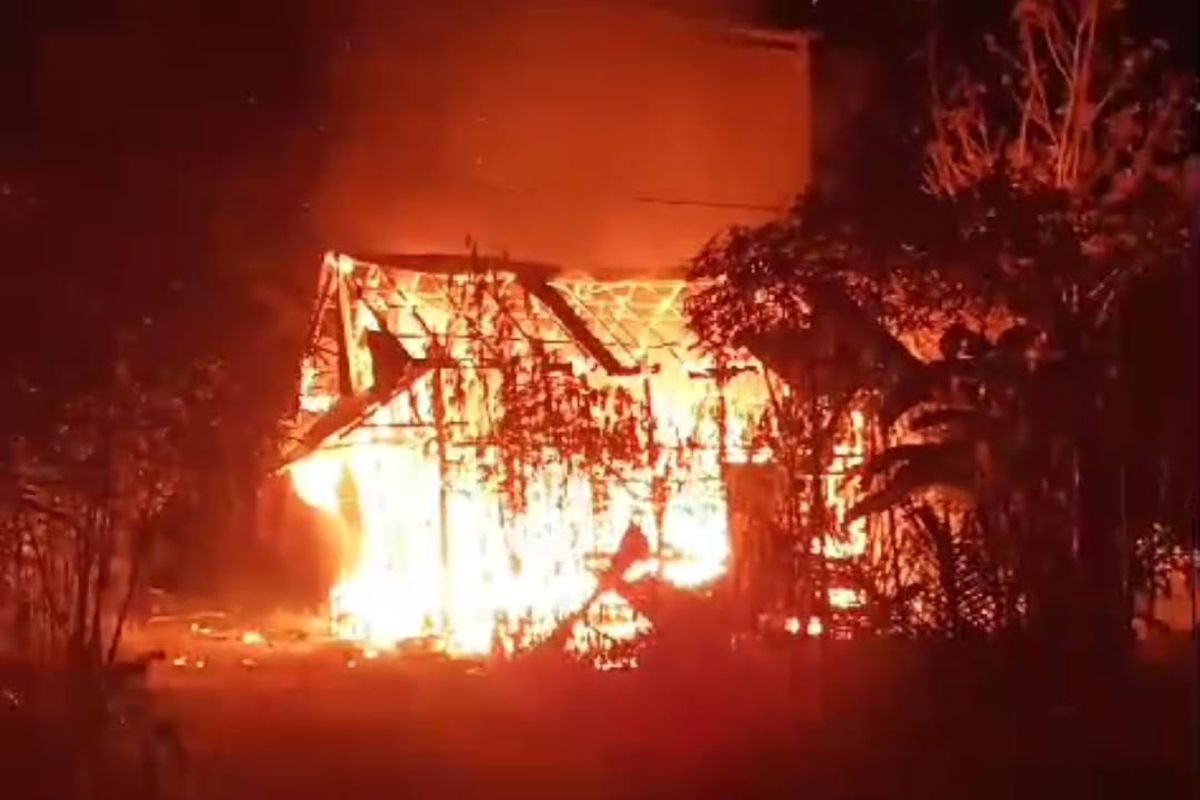 Terjadi Lagi Kebakaran Rumah Kosong di Palangka Raya, Berulang Sejak September