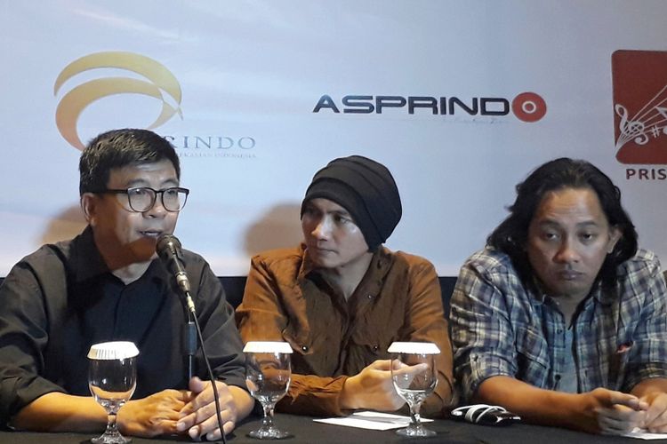 Yusak Setiono, Anji, dan Makki Ungu diabadikan di Hotel Royal Kuningan, Jakarta Selatan, Selasa (18/4/2017).