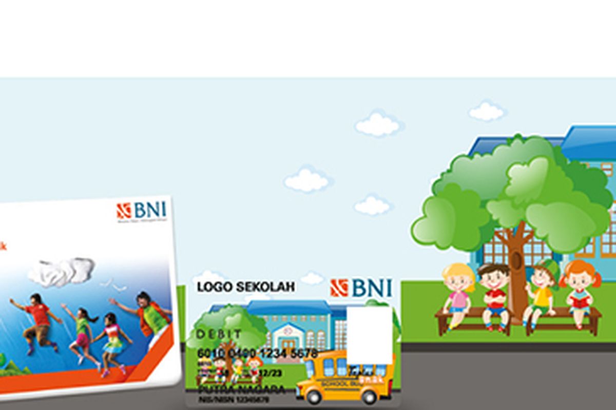 Ilustrasi Kartu ATM BNI Taplus Anak.