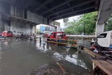 Kali Sabi Tangerang Sempat Meluap, Ketinggian Air Kini Rata dengan Jalan