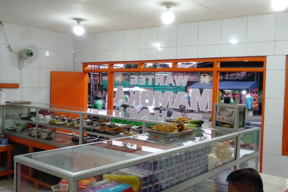 warteg tempat terjadinya aksi penodongan di kawasan Pesanggrahan, Jakarta Selatan, Selasa (21/1/2020)